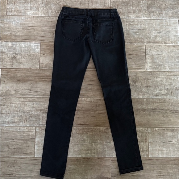 Black Skinny Wax Jeans - Picture 3 of 3